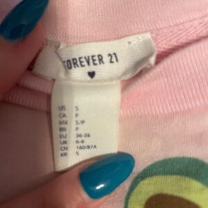 Forever 21 Pink Tee with Avocado Design